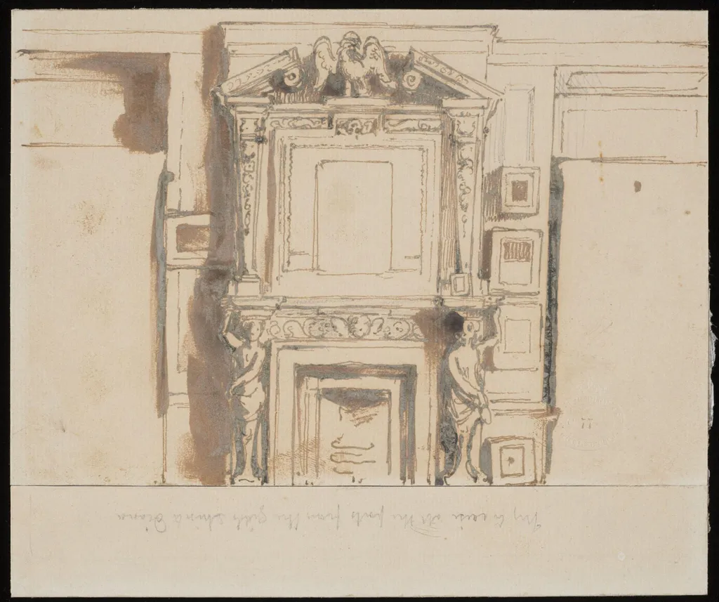Ornamental Fireplace, by William Mulready, 1850