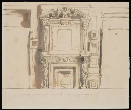 Ornamental Fireplace, by William Mulready