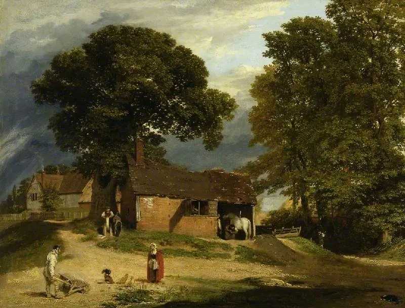 The Farrier's shop, by William Mulready, oil, 1820