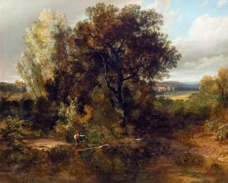 The Pool, by William Mulready, oil, 1850