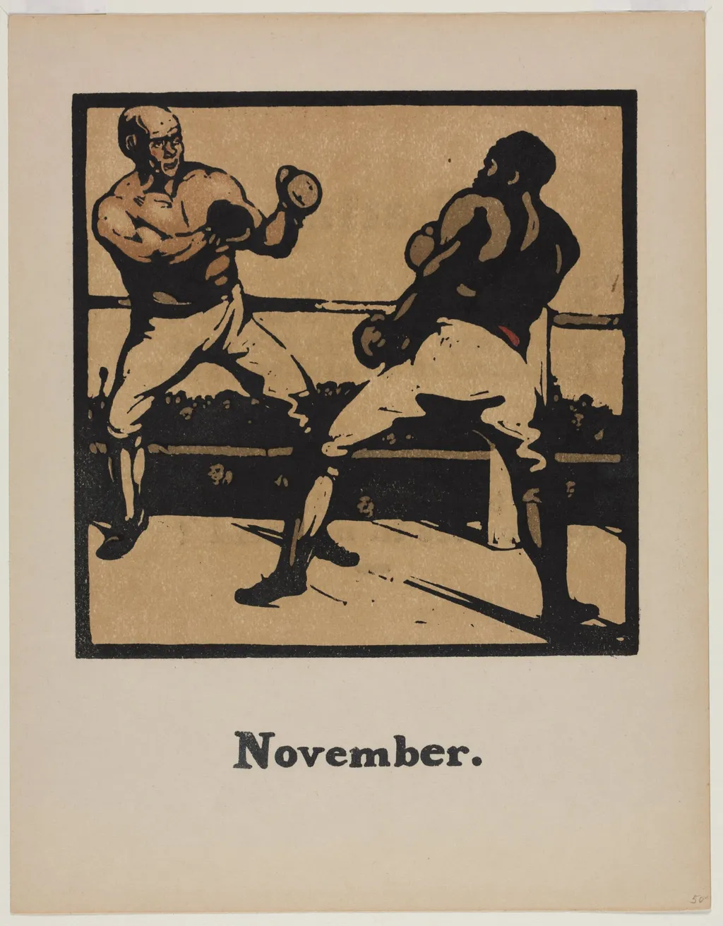 An Almanac of Twelve Sports: Boxing, by William Nicholson, 1897