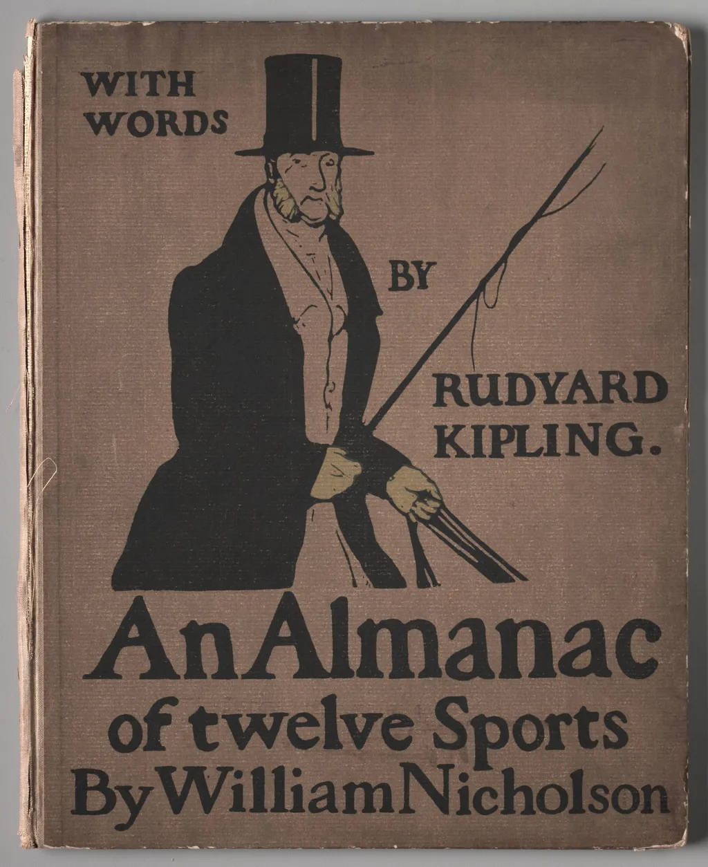 "An Almanac of Twelve Sports:" Cover, by William Nicholson, 1897