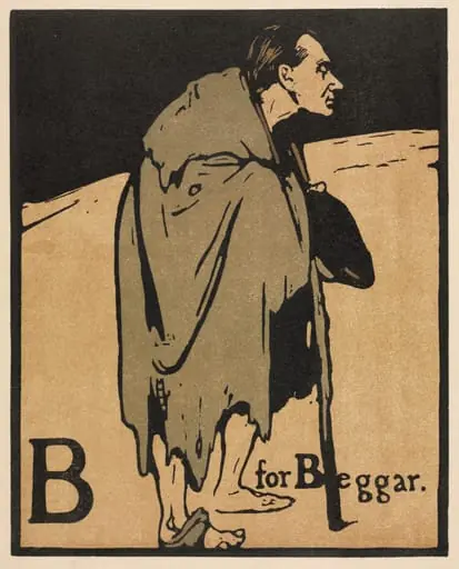 An Alphabet: B is for Beggar, by William Nicholson
