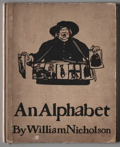 "An Alphabet:" Cover, by William Nicholson
