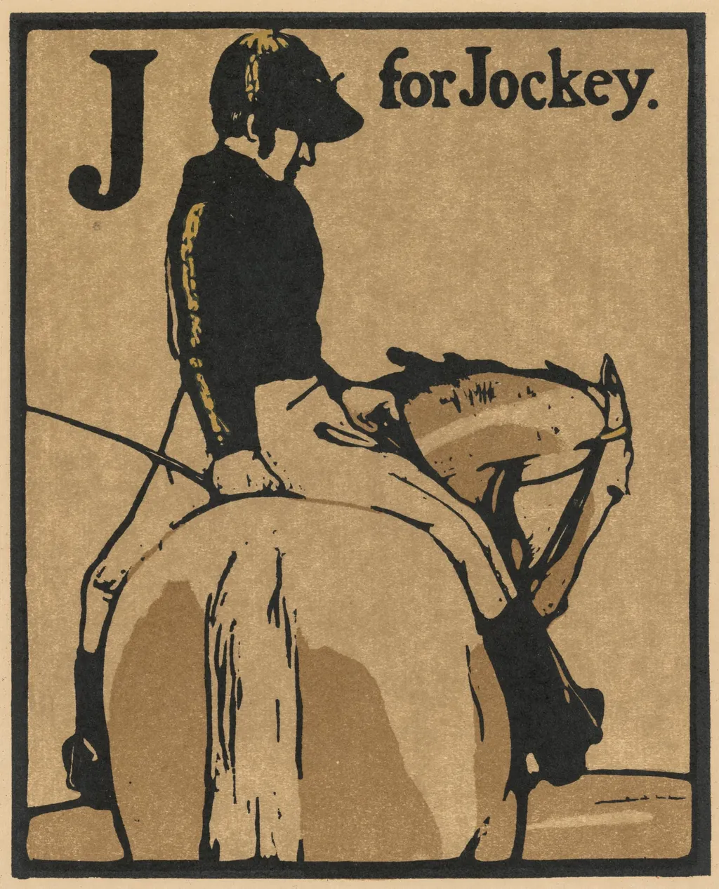 An Alphabet: J for Jockey, by William Nicholson, 1838