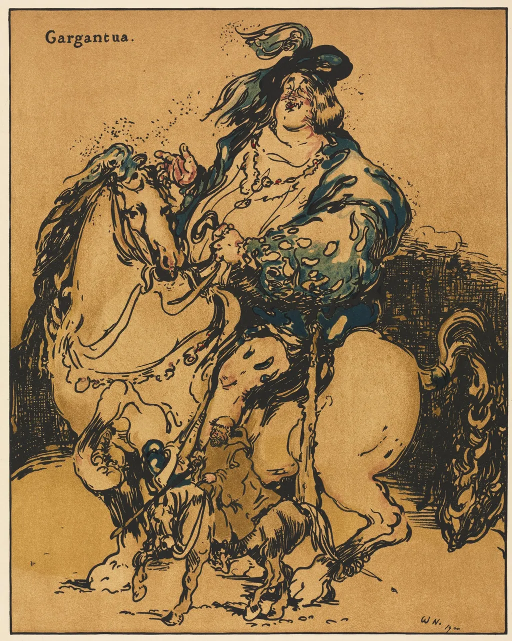Characters of Romance: Gargantua, by William Nicholson, 1900