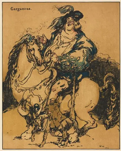 Characters of Romance: Gargantua, by William Nicholson