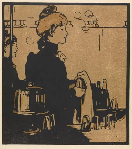 London Types: Barmaid, by William Nicholson