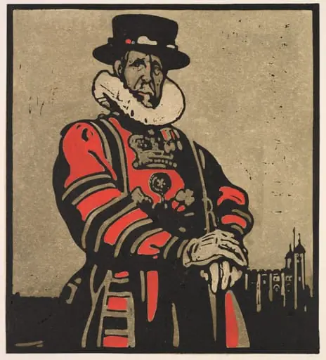 London Types: Beef-eater, by William Nicholson