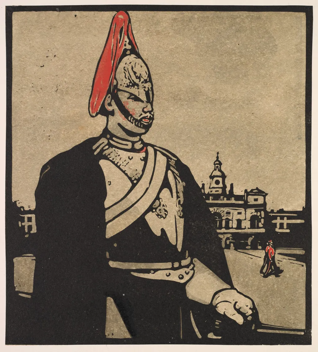 London Types: Guardsman, by William Nicholson, 1898
