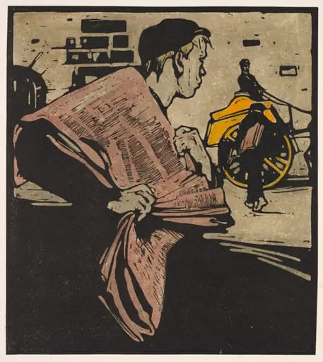 London Types: News-boy, by William Nicholson