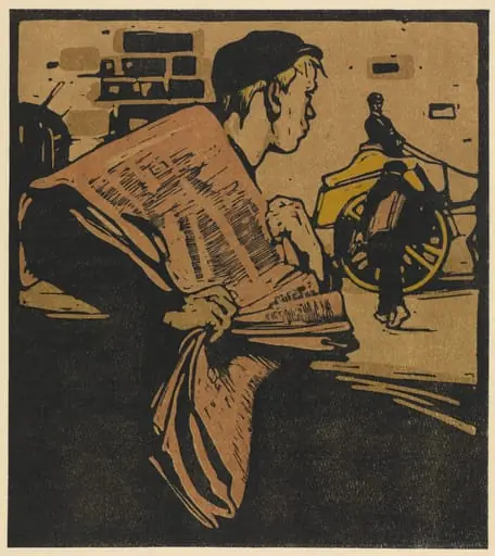 London Types: Newspaper Boy, by William Nicholson