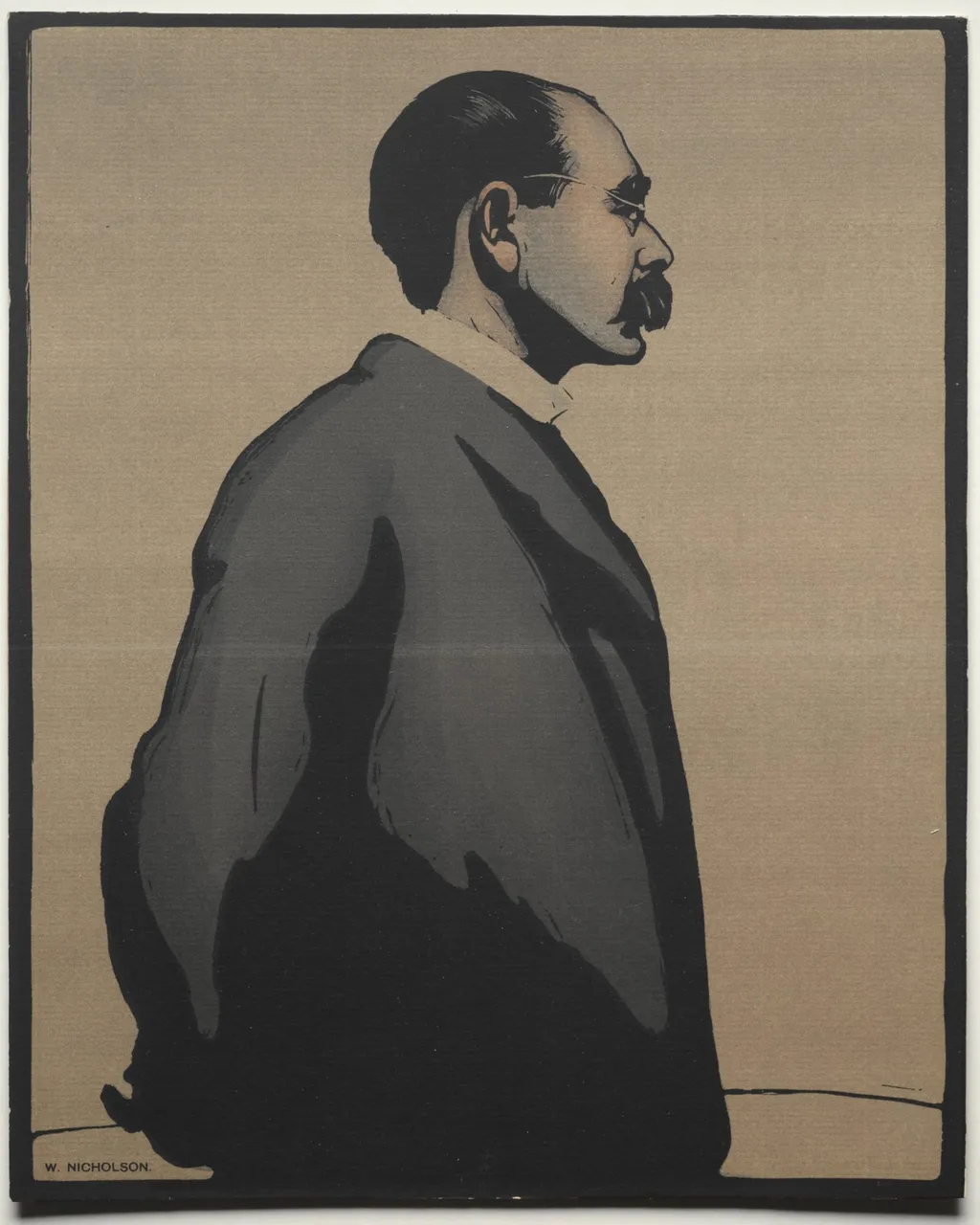 Rudyard Kipling, by William Nicholson, 1900