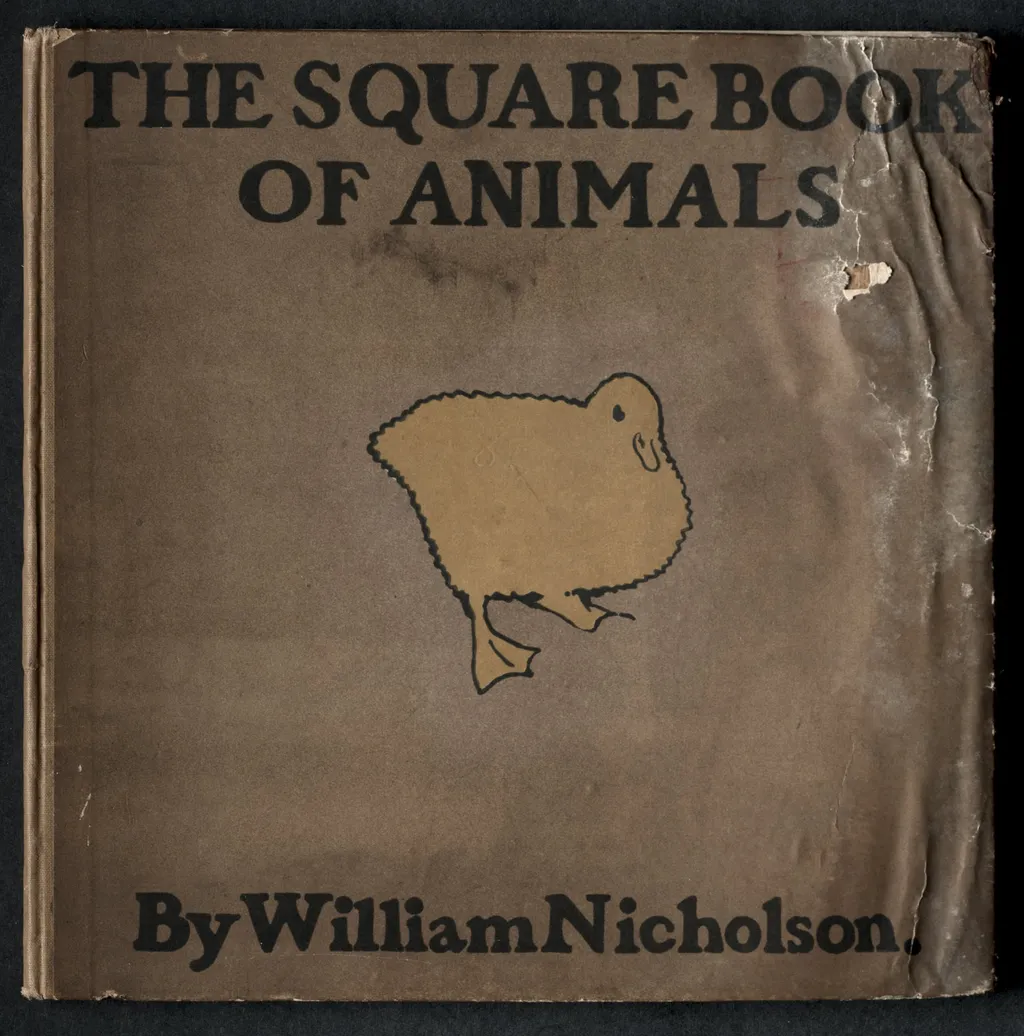 "The Square Book of Animals:" Cover, by William Nicholson, 1899