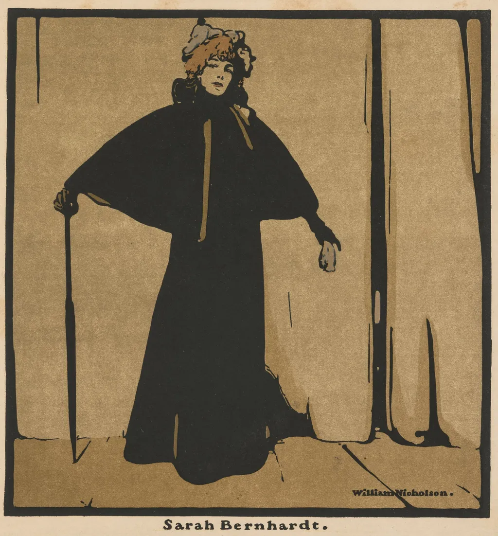 Twelve Portraits: Sarah Bernhardt, by William Nicholson, 1899
