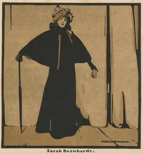 Twelve Portraits: Sarah Bernhardt, by William Nicholson
