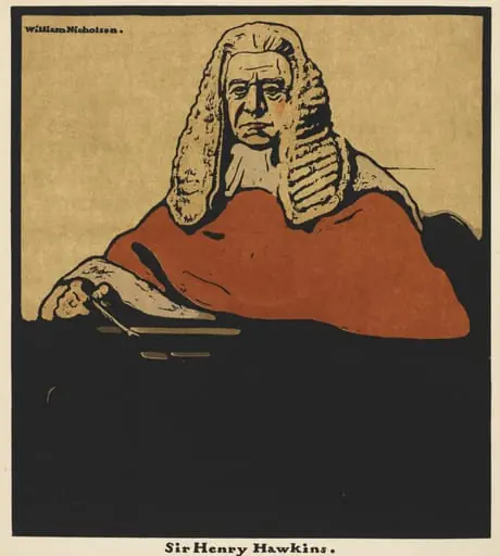 Twelve Portraits: Sir Henry Hawkins, by William Nicholson