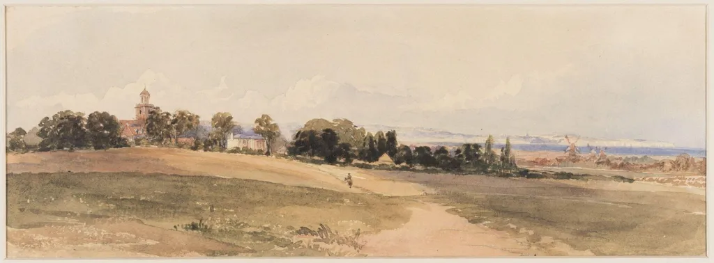 Upper Deal - Ramsgate in the distance, by William Noble Hardwick, 1825