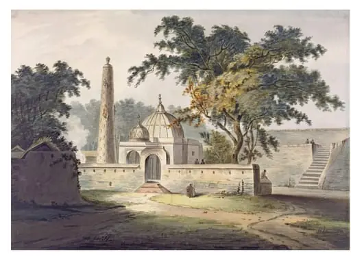 Tomb of an unidentified Muslim saint at Anupshahr, by William Orme