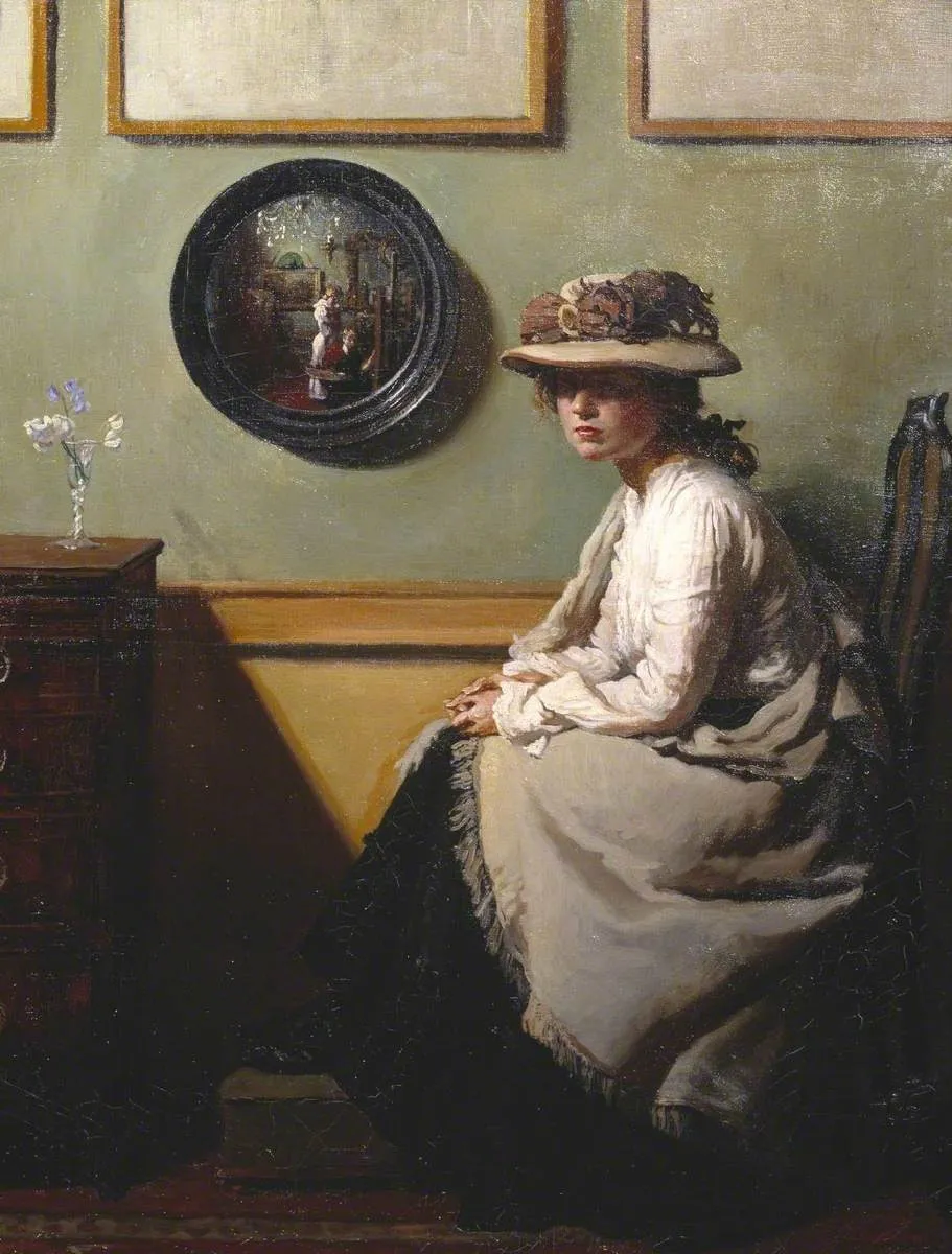 The Mirror, by William Orpen, oil, 1900