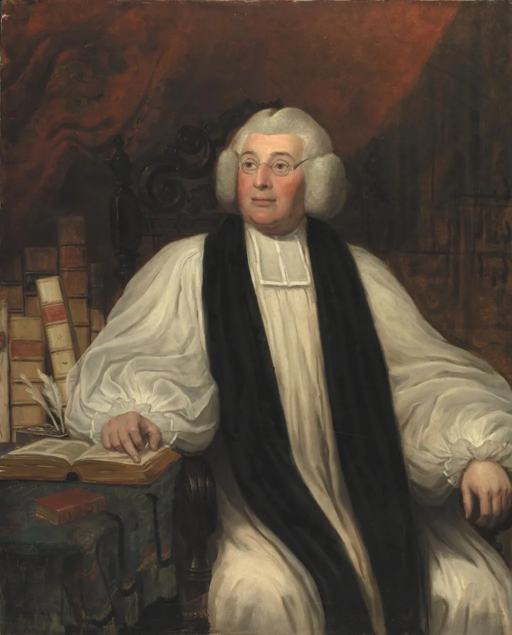 Bishop Burgess, by William Owen, oil, 1800