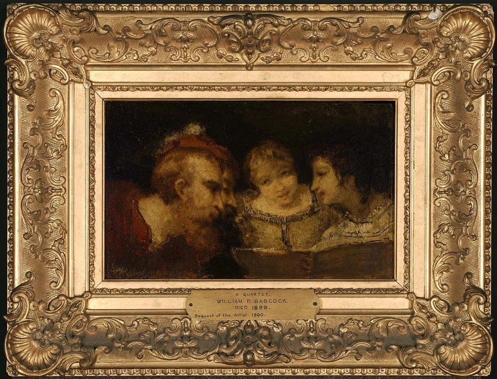 The Quartet, by William P. Babcock, unspecified, 1861