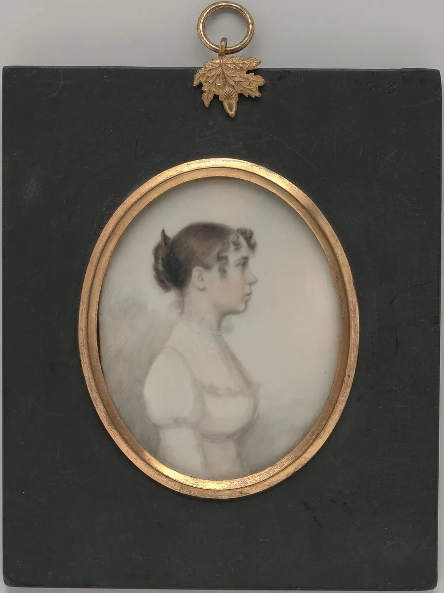 Portrait of a Lady, by William P. Sheys, watercolor, 1813