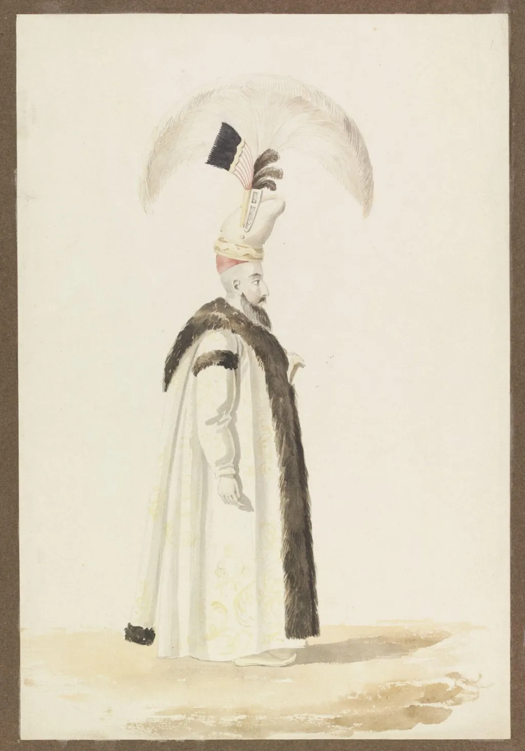 An Officer of the Grand Signior, by William Page, watercolor, 1820