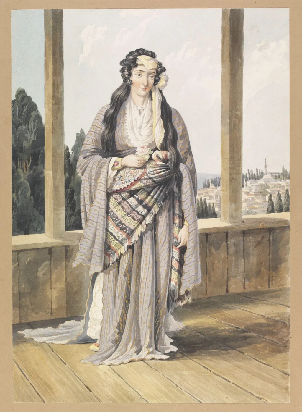 Armenian At Constantinople, by William Page, watercolor, 1823