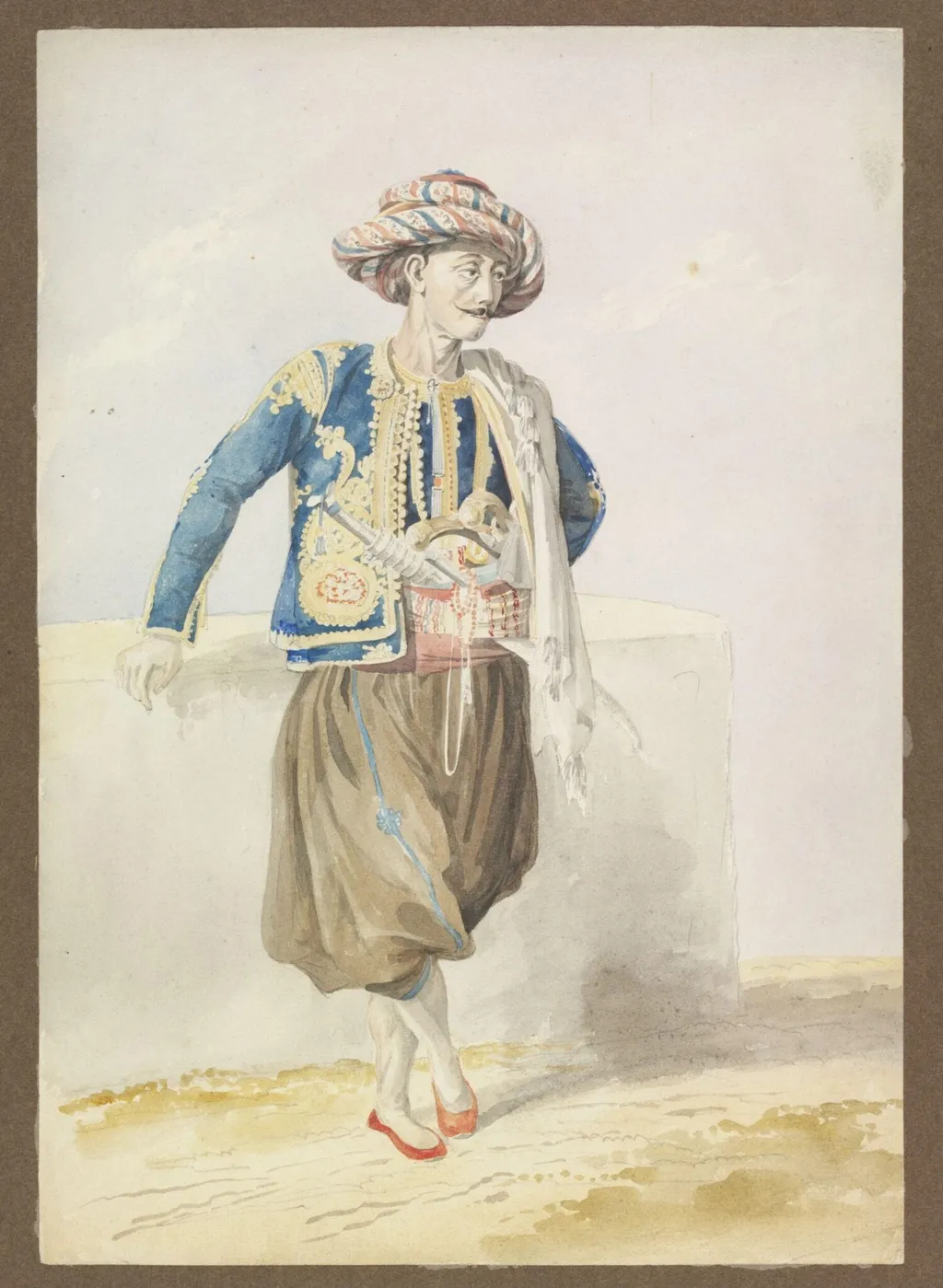 Kalyoncu, or Sea Captain, by William Page, watercolor, 1820