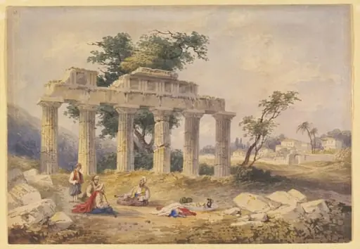 Temple at Boudroun, Halicarnassus, by William Page