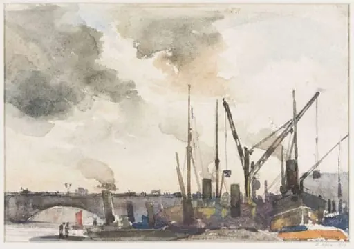 London Bridge, by William Palmer Robins