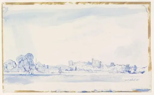 Windsor from the Dorney Road, by William Palmer Robins