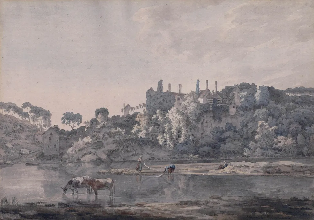 Lismore Castle on the Blackwater in the County of Waterford, Ireland, by William Pars, watercolor, 1771