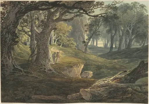 Travellers in a Woodland Glade, by William Payne