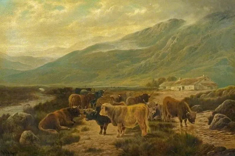 A Scotch Farm, by William Perring Hollyer