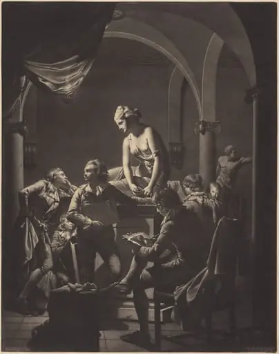 An Academy by Lamplight, by William Pether