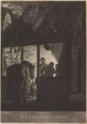 The Farrier's Shop, by William Pether