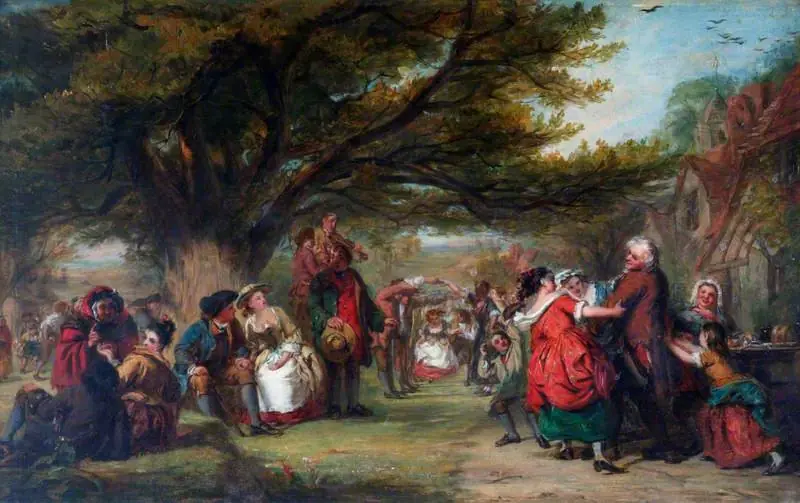 An English Merry-Making, a Hundred Years Ago, by William Powell Frith
