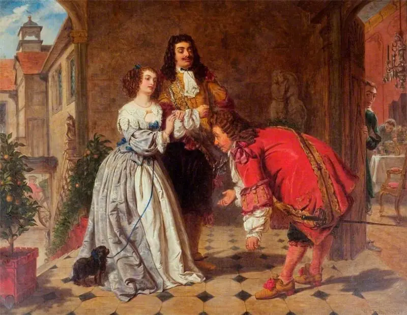 Monsieur Jourdain Receiving His Guests (from Molière's 'Le Bourgeois Gentilhomme'), by William Powell Frith