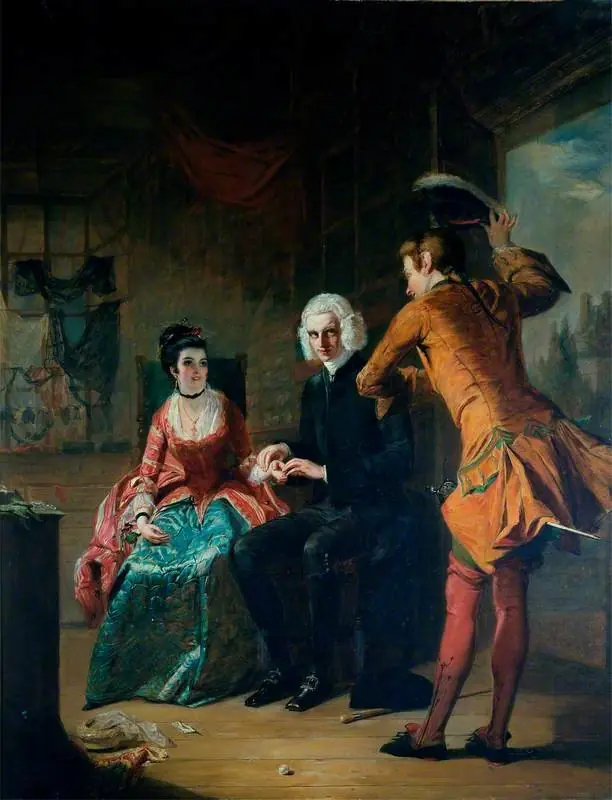 Scene from Laurence Sterne's 'A Sentimental Journey', by William Powell Frith