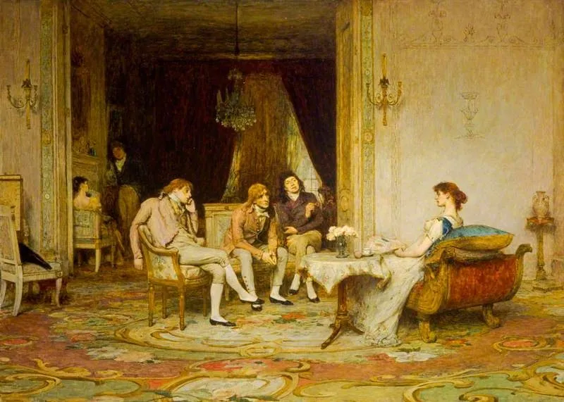The Rivals, by William Quiller Orchardson, oil, 1898