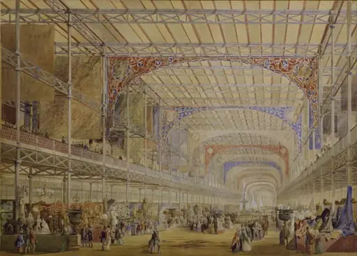 Interior of the Crystal Palace, by William R.I. F.R.G.S. Simpson