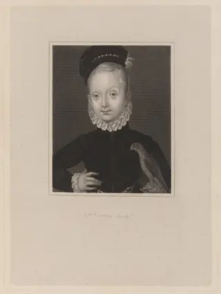 Portrait of Boy with Falcon, by William Raddon