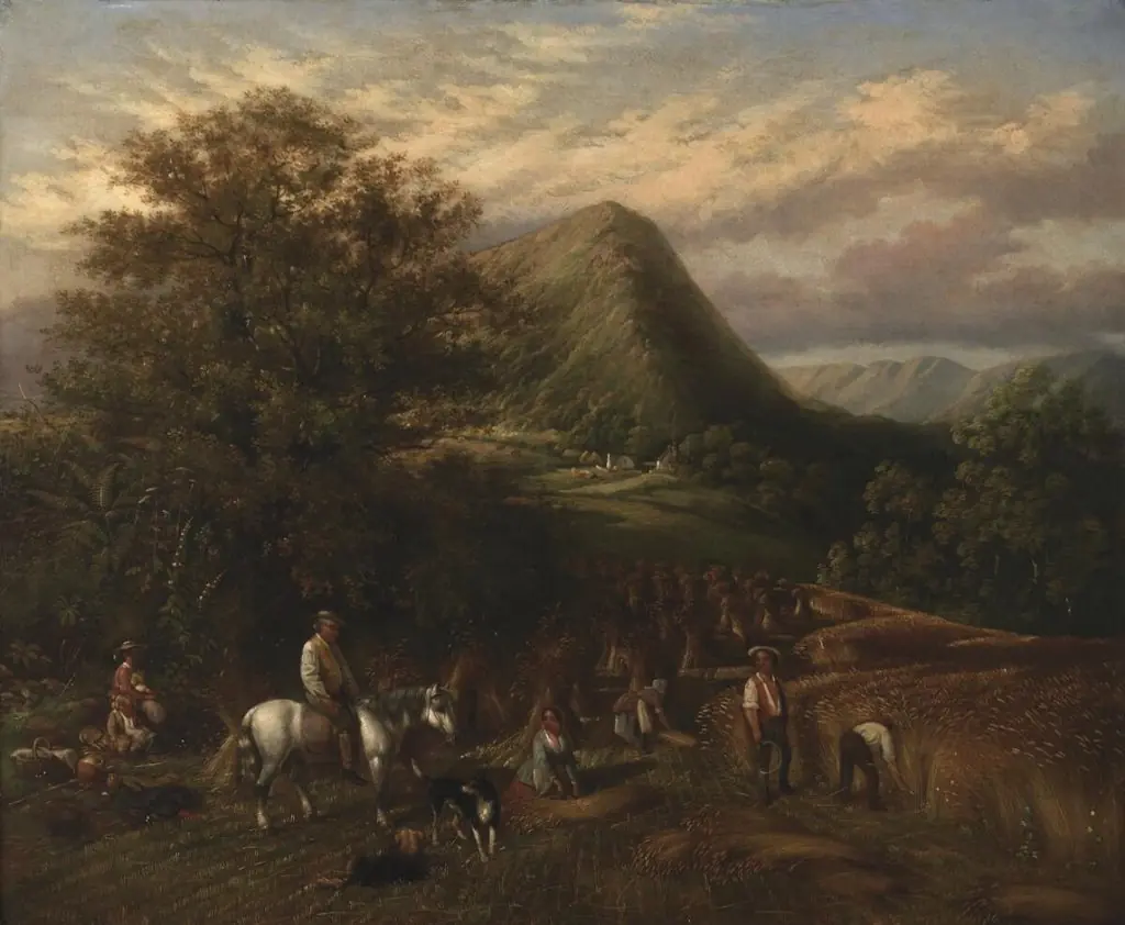 Haymaking near Abergavenny