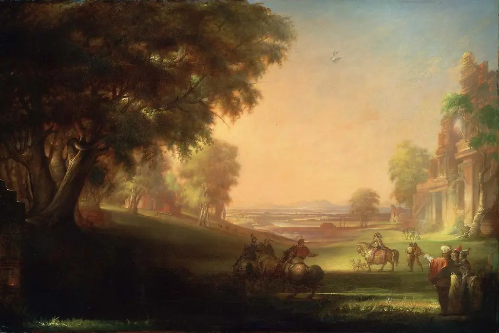 English Hunting Scene, by William Rimmer
