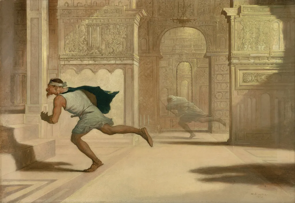 Flight and Pursuit, by William Rimmer, oil, 1872