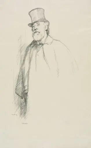 Alphonse Legros, by William Rothenstein