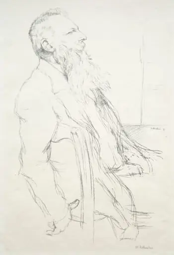 Auguste Rodin, by William Rothenstein