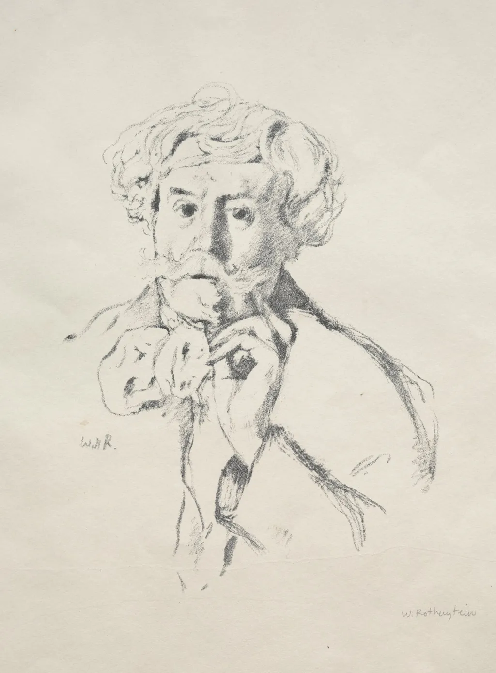 Edmond de Goncourt, by William Rothenstein, 1897